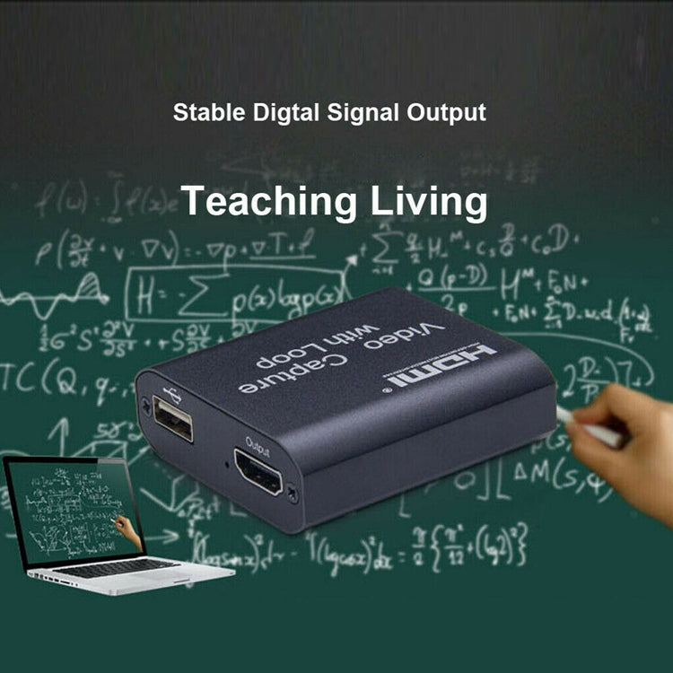 USB 2.0 to HDMI 4K HD Video Capture with Loop