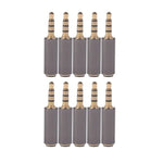 10 PCS CTIA and OMTP Earphone Microphone Universal System Conversion Plug