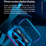 M19 Bluetooth 5.1 TWS Digital Display Wireless Bluetooth Earphone with Charging Box, Support Touch & Siri & Battery Display
