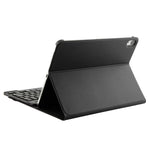 1130B Detachable Bluetooth 3.0 ABS Brushed Texture Keyboard + Lambskin Texture Leather Tablet Case for iPad Pro 11 inch (2018), with Three-gear Adjustment / Magnetic / Sleep Function, 1130B