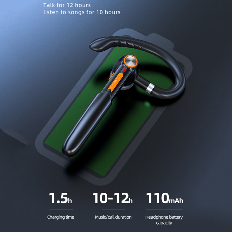 ME-100 TWS Business Rotating Universal True Stereo 5.0 Version Hanging Ear In-Ear Bluetooth Headset