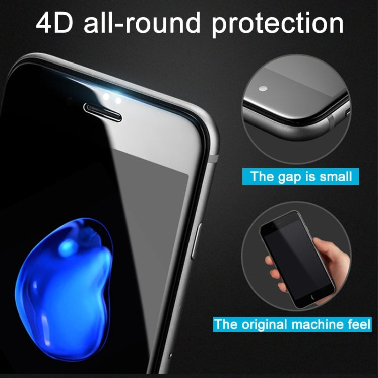 For iPhone 7 0.3mm 9H Surface Hardness 4D Curved Edge Full Screen Tempered Glass Screen Protector