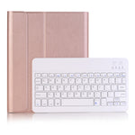 A102B For iPad 10.2 inch 2019 Ultra-thin Detachable Bluetooth Keyboard Leather Tablet Case with Stand & Pen Slot Function, A102B Black, A102B Gold, A102B Blue, A102B Rose Gold