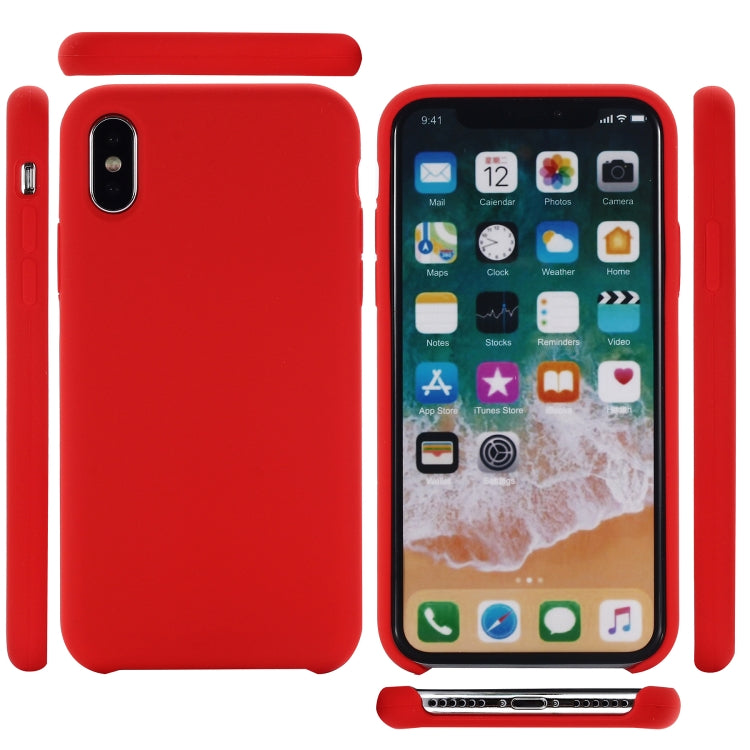 For iPhone XR Four Corners Full Coverage Liquid Silicone Case, For XR, XR