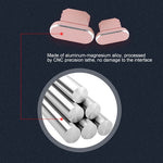 2pcs Universal 8 Pin Charging Port Metal Anti-Dust Plug for iPhone