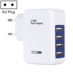 HT-CD03 15.5W 5V 3.1A 4-Port USB Wall Charger Travel Charger, EU Plug, HT-CD03