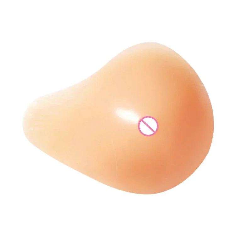 AS1 Spiral Shape Postoperative Rehabilitation Fake Breasts Silicone Breast Pad Nipple Cover 180g/Right, 180g/Right