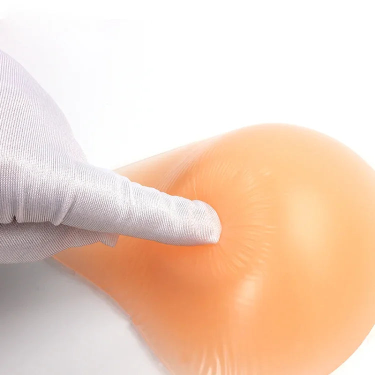 AS2 Spiral Shape Postoperative Rehabilitation Fake Breasts Silicone Breast Pad Nipple Cover 230g/Left, 230g/Left