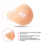 AS5 Spiral Shape Postoperative Rehabilitation Fake Breasts Silicone Breast Pad Nipple Cover 350g/Right, 350g/Right