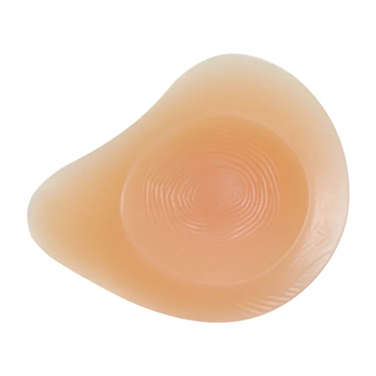 AS6 Spiral Shape Postoperative Rehabilitation Fake Breasts Silicone Breast Pad Nipple Cover 400g/Left, 400g/Left