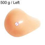 AS8 Spiral Shape Postoperative Rehabilitation Fake Breasts Silicone Breast Pad Nipple Cover 500g/Left, 500g/Left