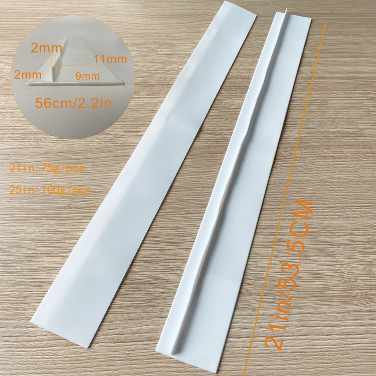 21 inches Gas Stove Slit Strip Antifouling Dustproof Waterproof Kitchen Sealing Strip, 21 inches (White), 21 inches, 21 inches (Black)