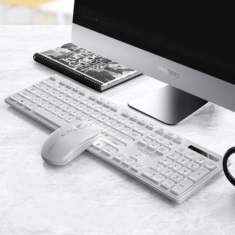 YINDIAO V3 Max Business Office Silent Wireless Keyboard Mouse Set