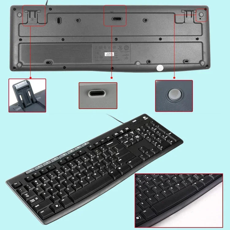 Logitech MK200 Wired Keyboard Mouse Set