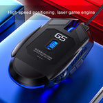YINDIAO G5 3200DPI 4-modes Adjustable 6-keys RGB Light Wired Gaming Mouse, G5 Black, G5 White