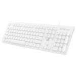 ZGB S500 Round Key USB Wired Computer Keyboard, Round Key (White), Round Key (Black)