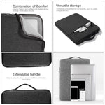 11.6 inch Universal Fashion Soft Laptop Denim Bags Portable Zipper Notebook Laptop Case Pouch for MacBook Air, Lenovo and other Laptops, Size: 32.2x21.8x2cm, 11.6 inch Purple, 11.6 inch Magenta, 11.6 inch Blue, 11.6 inch Grey, 11.6 inch Dark Blue      ...