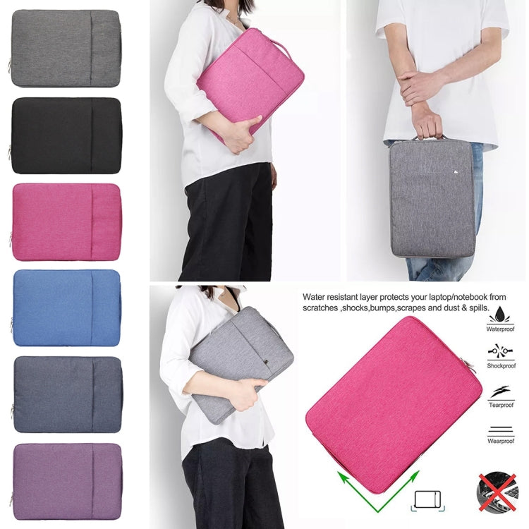13.3 inch Universal Fashion Soft Laptop Denim Bags Portable Zipper Notebook Laptop Case Pouch for MacBook Air / Pro, Lenovo and other Laptops, Size: 35.5x26.5x2cm, 13.3 inch Purple, 13.3 inch Magenta, 13.3 inch Blue, 13.3 inch Grey, 13.3 inch Dark Blue...