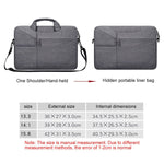 ST02S Waterproof Tear Resistance Hidden Portable Strap One-shoulder Handbag for 14.1 inch Laptops, with Suitcase Belt, ST02S 14.1 inch Black, ST02S 14.1 inch Dark Gray, ST02S 14.1 inch Pink, ST02S 14.1 inch Light Grey, ST02S 14.1 inch Navy Blue