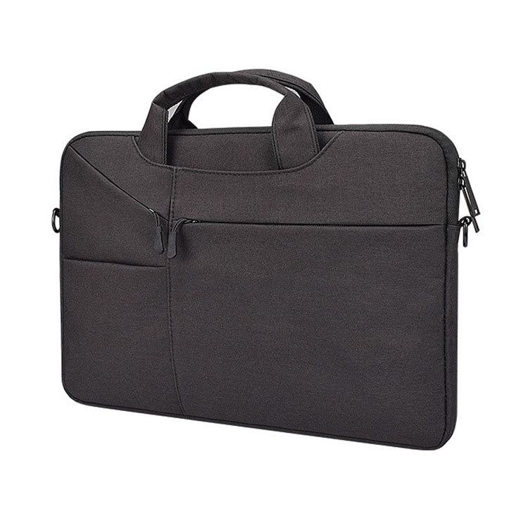 ST02S Waterproof Tear Resistance Hidden Portable Strap One-shoulder Handbag for 15.6 inch Laptops, with Suitcase Belt, ST02S 15.6 inch Black, ST02S 15.6 inch Dark Gray, ST02S 15.6 inch Pink, ST02S 15.6 inch Light Grey, ST02S 15.6 inch Navy Blue