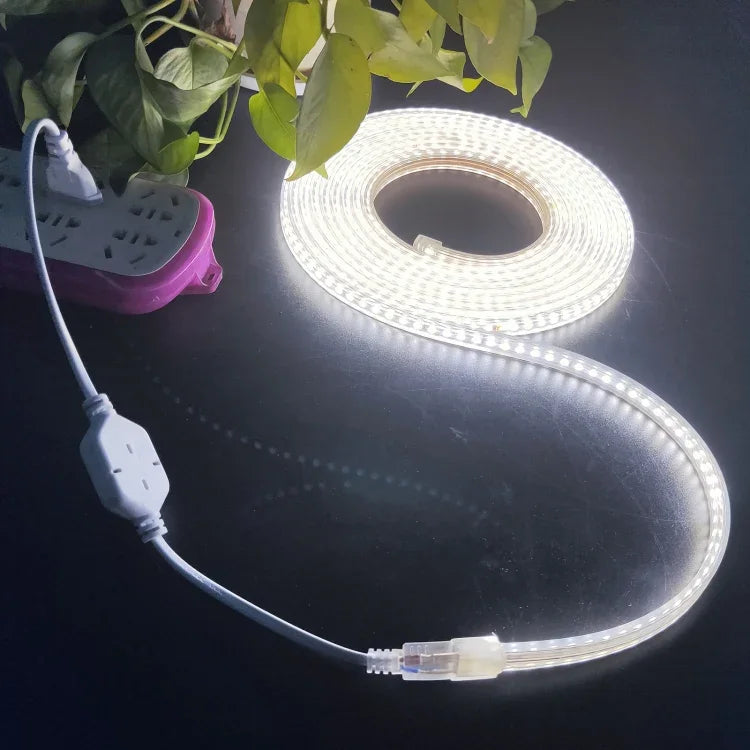 10m SMD 2835 1200 LEDs Strip Light, AC 220V-240V, EU Plug, 10m