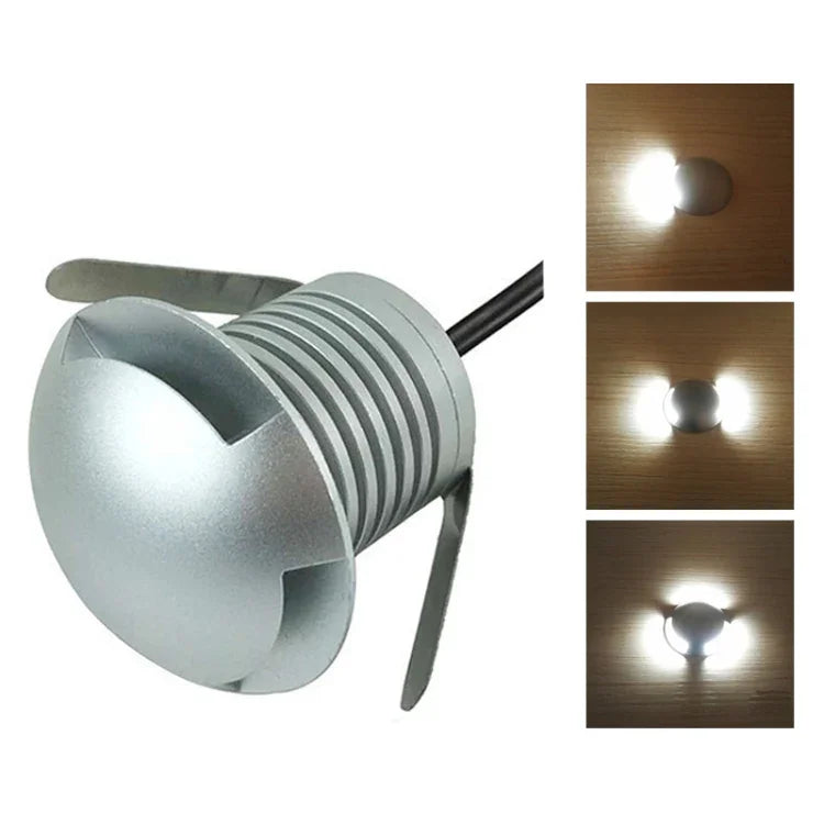 3W LED Embedded Polarized Buried Lamp IP67 Waterproof Turtle Shell Lamp Outdoor Garden Lawn Lamp, Warm Light 3000K Q2 Two-way Light, Warm Light 3000K Q2