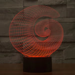 7 Color Discoloration Creative Visual Stereo Lamp Desk Lamp Night Light, Abstract Style
