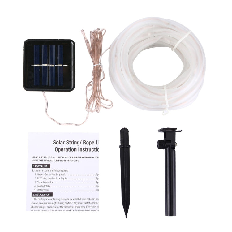 Solar Panel  water resistant  50 LED, 5m 50LED Blue Light, 5m 50LED White Light, 5m 50LED Warm White