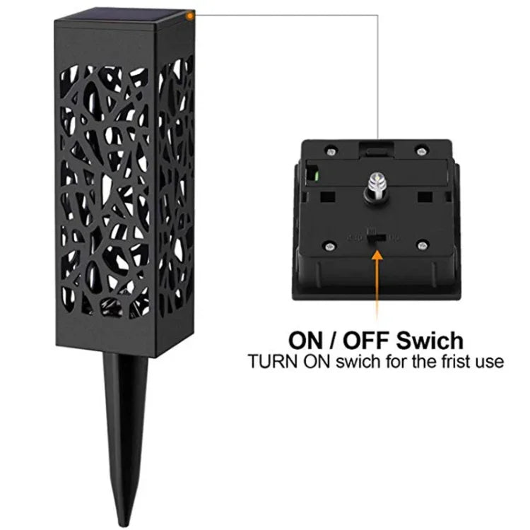 Outdoor Hollowing Out Solar Energy Garden Lawn Lamp