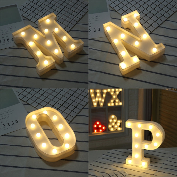Dry Battery Powered Warm White Standing Hanging LED Holiday Light, N, A, O, B, C, P, D, Q, E, R, F, G, T, U, I, V, J, W, X, K, L, M, Z