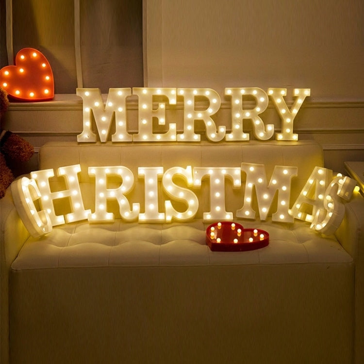 Dry Battery Powered Warm White Standing Hanging LED Holiday Light, N, A, O, B, C, P, D, Q, E, R, F, G, T, U, I, V, J, W, X, K, L, M, Z