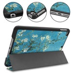 Graffiti Pattern Custer Texture Horizontal Flip PU Leather Case for iPad Mini 2019 / Mini 4 , with Three-folding Holder & Sleep / Wake-up Function, For iPad Mini 2019 / Mini 4