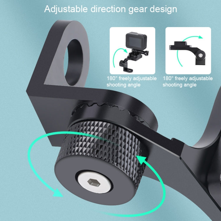 RUIGPRO Motorcycle Handlebar Alloy Phone Bracket for GoPro, Insta360, DJI and Other Action Cameras