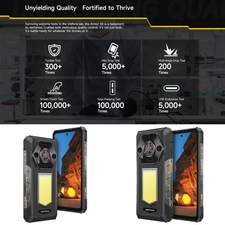 Ulefone Armor 30, 12GB+512GB, Night Vision, IP68/IP69K Rugged Phone, 6.95 inch Android 15 MediaTek Helio G100 Octa Core, Network: 4G, NFC, OTG, Armor 30