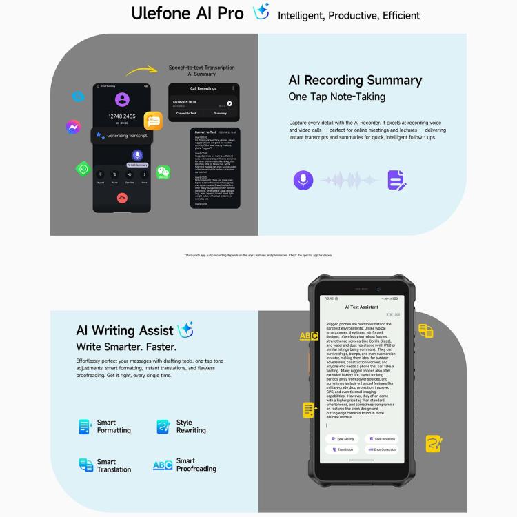 Ulefone RugKing 2 Pro, 4GB+64GB, IP68/IP69K Rugged Phone, 5.45 inch Android 16 Unisoc T7250 Octa Core, Network: 4G, NFC, OTG, RugKing 2 Pro, 4GB+64GB
