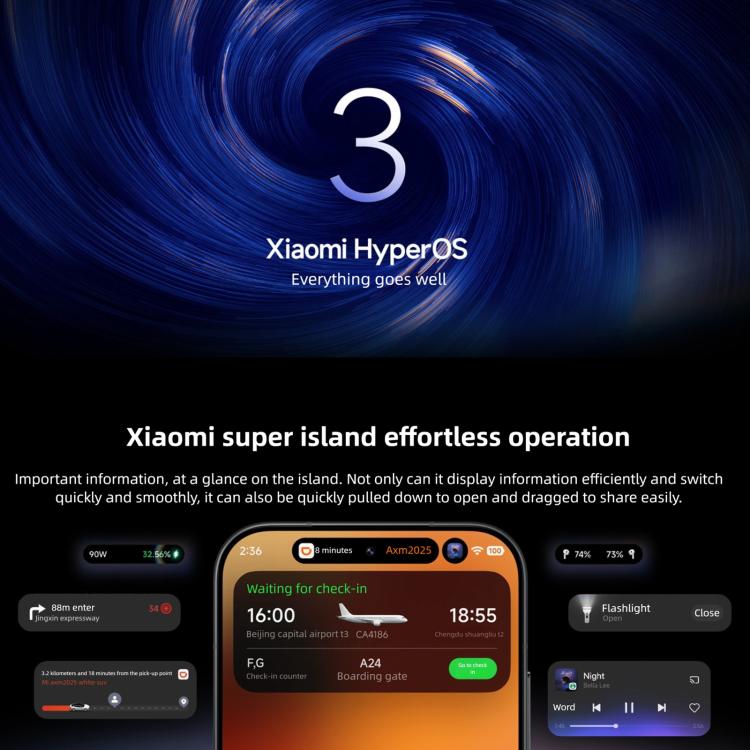 Xiaomi 17, 16GB+512GB, 3D Ultrasonic Fingerprint, 6.3 inch Xiaomi HyperOS 3 Snapdragon 8 Elite Gen 5 Octa Core, NFC, Network: 5G, 16GB+512GB