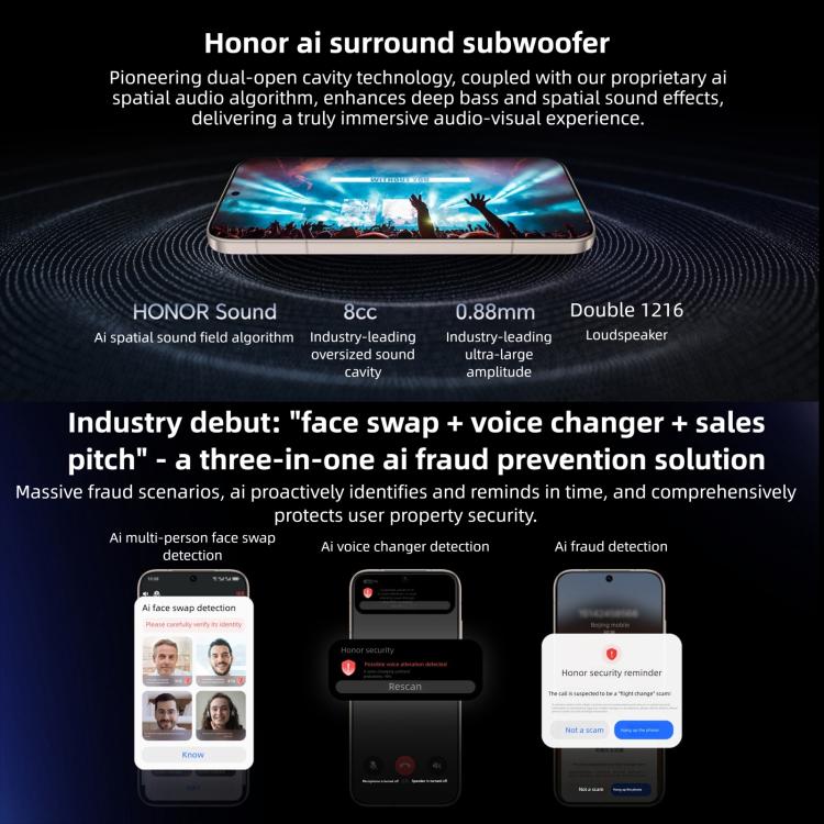Honor Magic8 Pro, 12GB+512GB, Screen Fingerprint, 6.71 inch MagicOS 10.0 / Android 16 Snapdragon 8 Elite Gen 5 Octa Core, Network: 5G, NFC, OTG, 12GB+512GB