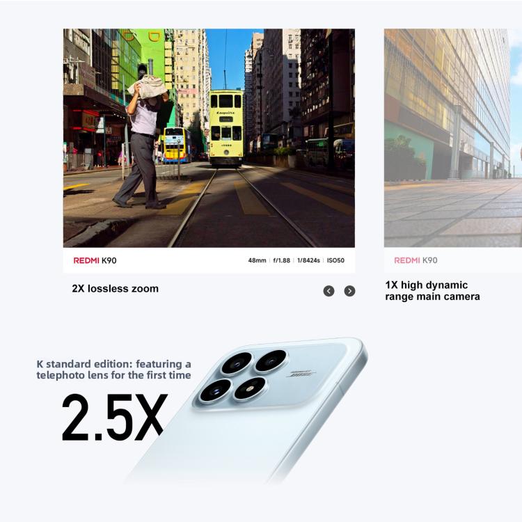Xiaomi Redmi K90, 12GB+256GB, 6.59 inch Xiaomi HyperOS 3 Snapdragon 8 Elite Octa Core, NFC, Network: 5G, 12GB+256GB