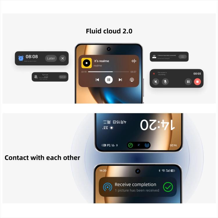 Realme GT7, 12GB+256GB, 6.8 inch Android 15 / Realme UI 6.0 MediaTek Dimensity 9400+ Octa Core, NFC, Network: 5G, Support Google Play, 12GB+512GB
