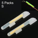 5 Packs OCEAN SUN Clip-On Luminous Float Night Fishing Light Stick, S, Fits Rod Tip 1.5-1.9mm, Clip-On, S