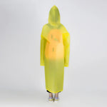 Long Sleeve Cuff Windproof Upgrade Version of One-piece Environmental Protection Transparent Raincoat Average Size