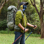Aotu AT7551 135cm Aluminum Alloy Outdoor Camping Corky Trekking Poles, Black#135cm, Blue#135cm, Red#135cm, Silver#135cm