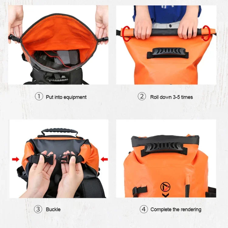 XINDA H-BAG03 20L Outdoor Waterproof Upstream Storage Shoulder Mountaineering Bag, 20L