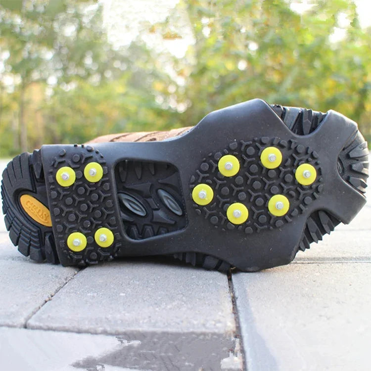 10 Teeth Ice Claw Outdoor Non-slip Shoes Covers for Ice Snow Ground, Size : S, Size : S