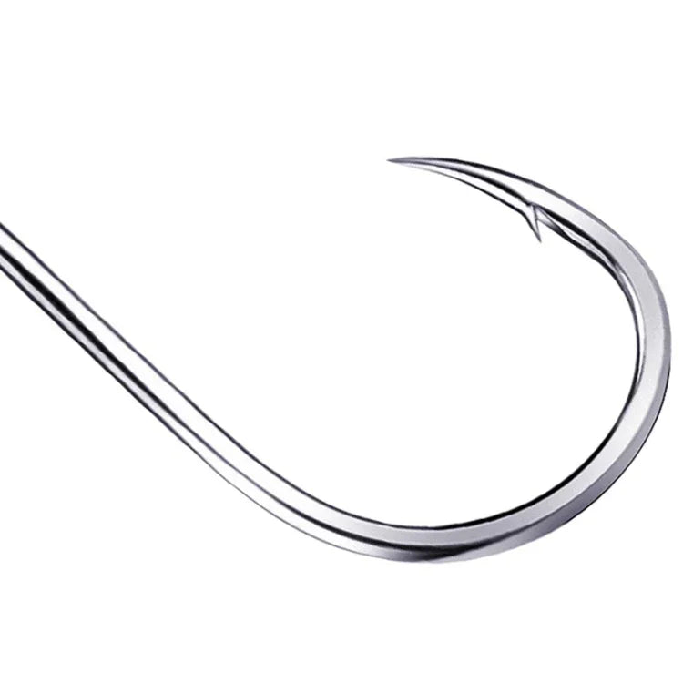 500 PCS Mixed Size Fish Barbed Hook Fishing Hooks with Hole, 6-15 # with Hole