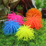 Aquarium Articles Decoration TPR Simulation Sea Urchin Ball Coral, Size: M, Diameter: 10cm, Size: M