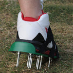 Garden Lawn Garden Tools Grass Ripper Spiked Shoes with 4 Plastic Buckles, With 4 Plastic Buckles (Black), With 4 Plastic Buckles (Green)