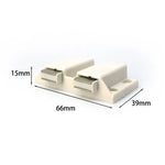 Glass Clip Double Door Touching Exhibition Cabinet Hinge, Double