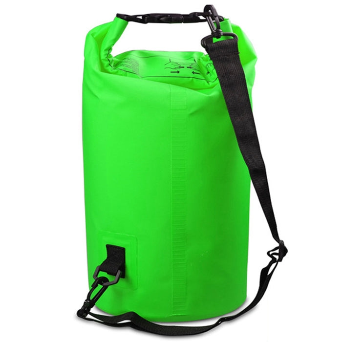 Outdoor Waterproof Single Shoulder Bag Dry Sack PVC Barrel Bag, Capacity: 10L, Capacity: 10L (Pink), Capacity: 10L (Dark Blue), Capacity: 10L (Orange), Capacity: 10L (Green), Capacity: 10L (Sky Blue), Capacity: 10L (Yellow), Capacity: 10L (Black)