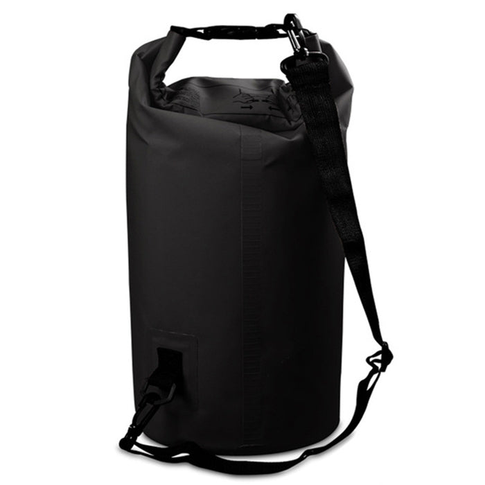 Outdoor Waterproof Single Shoulder Bag Dry Sack PVC Barrel Bag, Capacity: 15L, Capacity: 15L (Dark Blue), Capacity: 15L (Orange), Capacity: 15L (Pink), Capacity: 15L (Green), Capacity: 15L (Sky Blue), Capacity: 15L (Yellow), Capacity: 15L (Black)